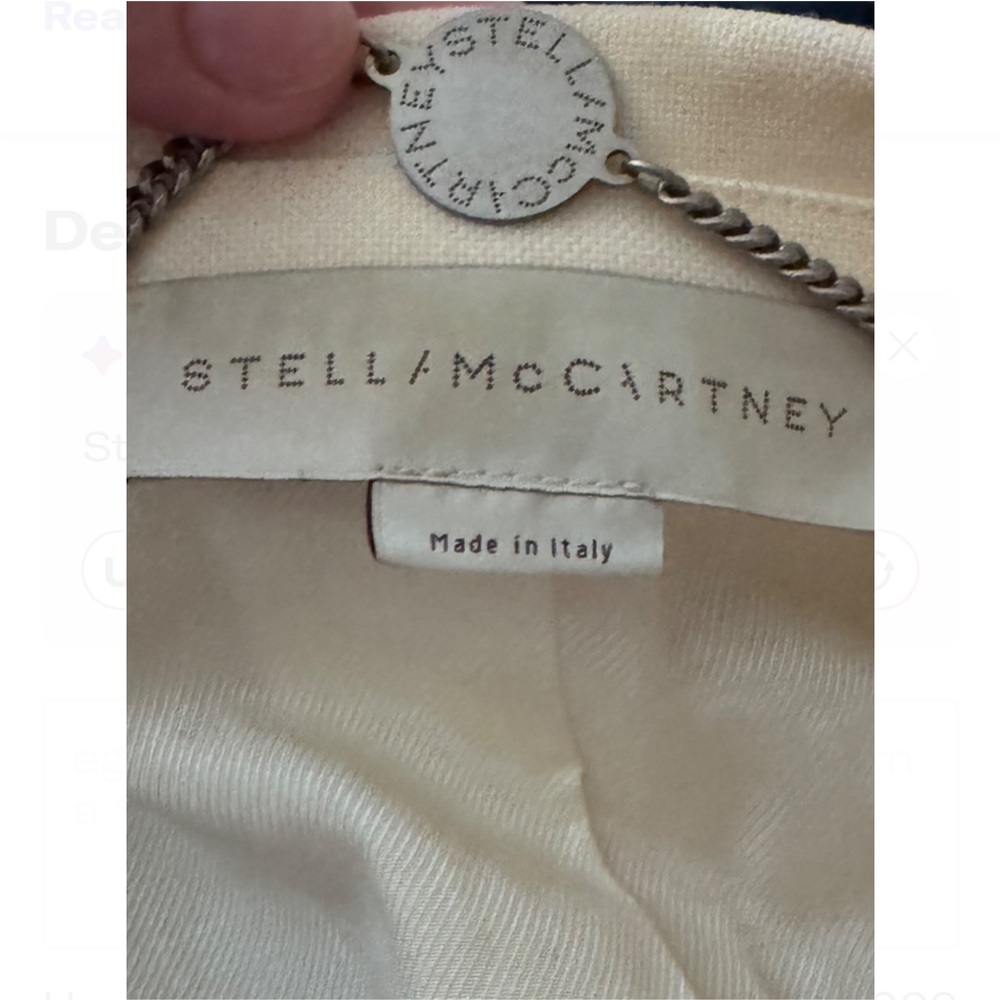 STELLA MCCARTNEY Cream Wool Crest Blazer (Retail $2,000+) - Picture 4 of 8